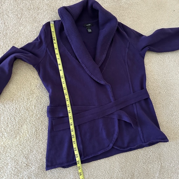 Vtg Alfani Woman’s Purple Cardigan Sweater, Sz M. - Picture 7 of 8